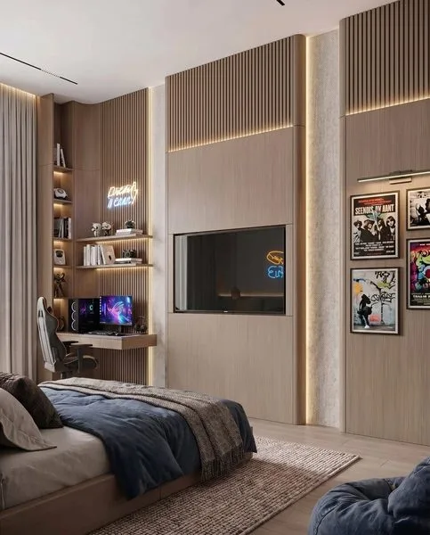 Интерьер со стеновыми панелями в детской, фото 6